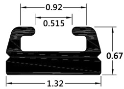 Склиз POLARIS 22 (23) профиль, длина 1778 мм / 222-70-80