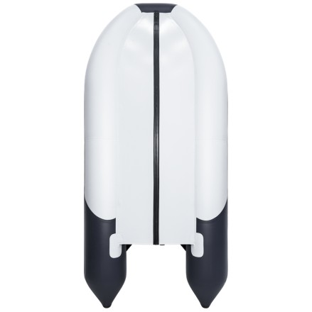 Лодка надувная из ПВХ Компакт Ривьера 3400 СК КОМБИ светло серый черный