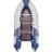 Лодка надувная из ПВХ Компакт Ривьера 3400 СК КОМБИ светло серый синий