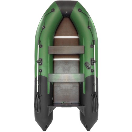 Лодка надувная из ПВХ Компакт Ривьера 3400 СК КОМБИ зеленый черный