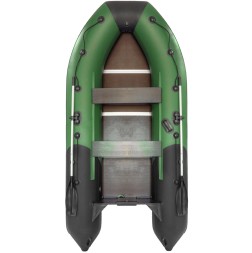 Лодка надувная из ПВХ Компакт Ривьера 3400 СК КОМБИ зеленый черный