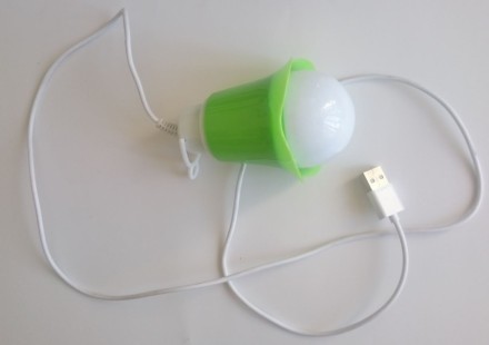 Светильник портативный USB(зеленый)/ B030