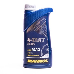 Масло MANNOL PLUS 10W40 4Т полусинтетика для мототехники (1л) / 7202