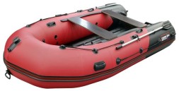 Надувная лодка Хантер 350 Про, красный черный