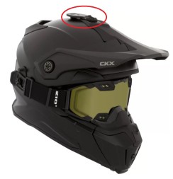 Крепление экшн-камеры для шлема CKX TITAN, черный мат.