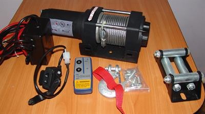 Лебедка универсальная электрическая  на фаркоп, нагрузка 1588кг / EW3500A