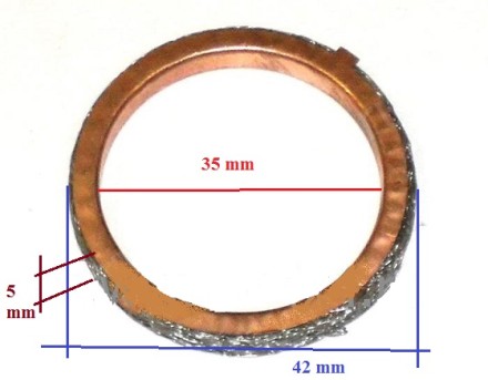 Прокладка глушителя от цилиндра	CFMOTO 500/X5/X6/X8 \ 0180-022300