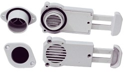 Клапан сливной с задвижкой RM, серый / RM25mm