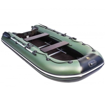 Лодка надувная из ПВХ Компакт Ривьера 3200 СК КАСАТКА зеленый черный