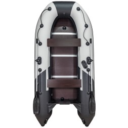 Лодка надувная из ПВХ Компакт Ривьера 3200 СК КОМБИ светло серый черный