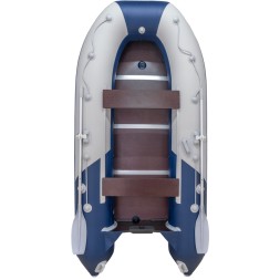 Лодка надувная из ПВХ Компакт Ривьера 3200 СК КОМБИ светло серый синий